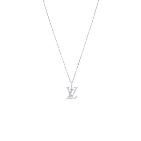 LV Medium Pendant, White Gold And Diamonds - Jewelry - Categories 